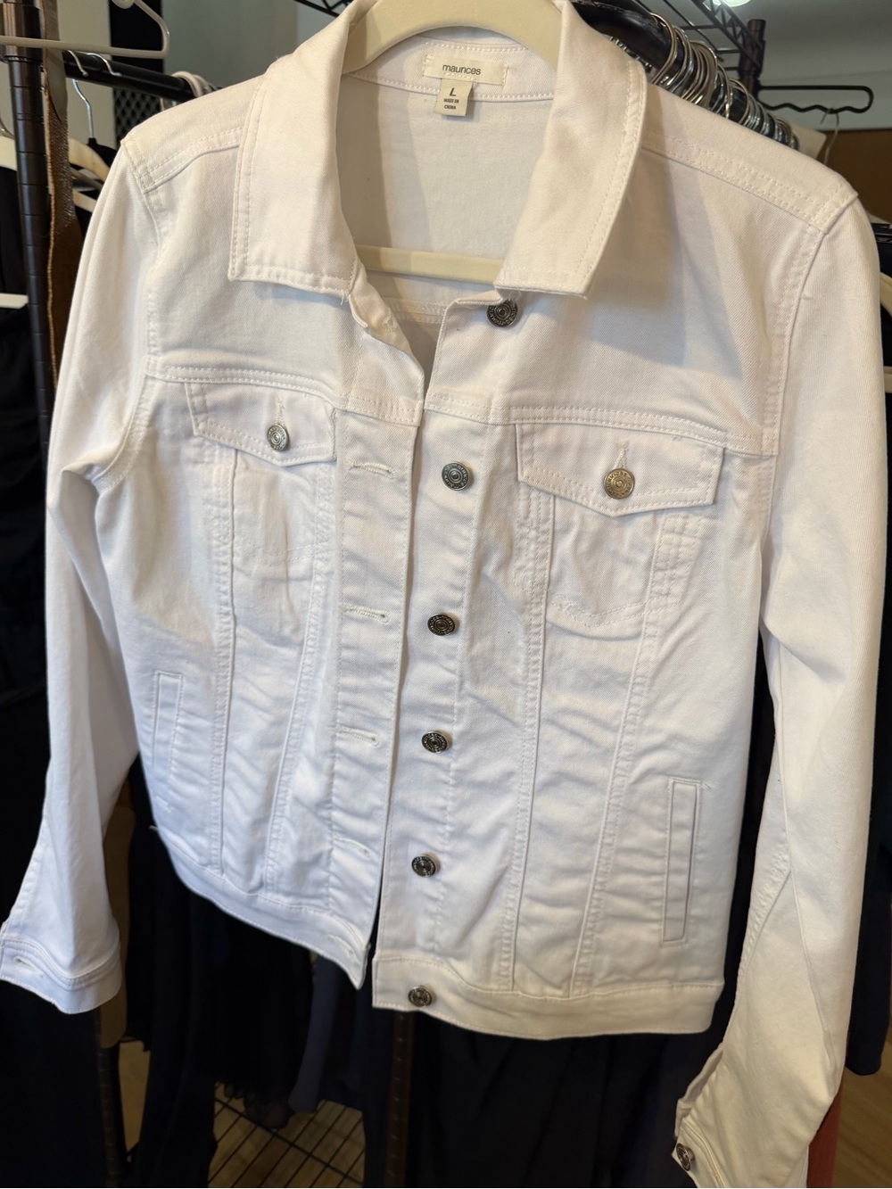 Maurice’s White Denim Trucker Jacket